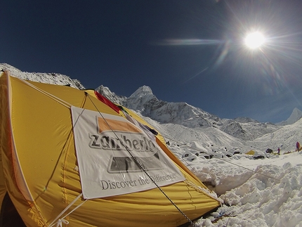 Ama Dablam, Nepal, Marco Zamberlan - During the Ama Dablam expedition to celebrate 85 years Zamberlan