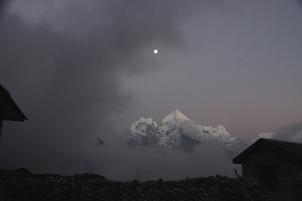 Ama Dablam, Nepal, Marco Zamberlan - During the Ama Dablam expedition to celebrate 85 years Zamberlan