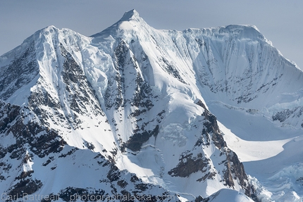 Alaska Range Project - The unclimbed south face of Moby Dick, Peak 12,360ft. This beast of a mountain is one of many mountains that is ignored by most alpinists.