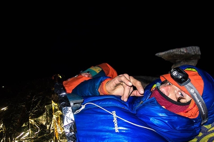 Nicolas Favresse - Nico Esservaf on the summit of Turret, Baffin Island.