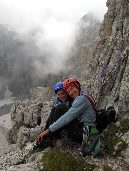 4810m di blablabla. Ovvero dell’andar per monti tra ragazze - Diedro Armani - Val d'Ambiez