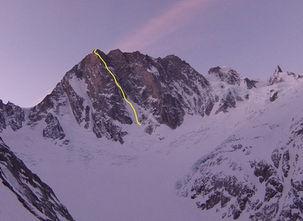 Tom Ballard, Grandes Jorasses, Starlight and Storm - La via Colton - Macintyre, aperta da Nick Colton e Alex Macintyre nel 1976, Grandes Jorasses, massiccio del Monte Bianco