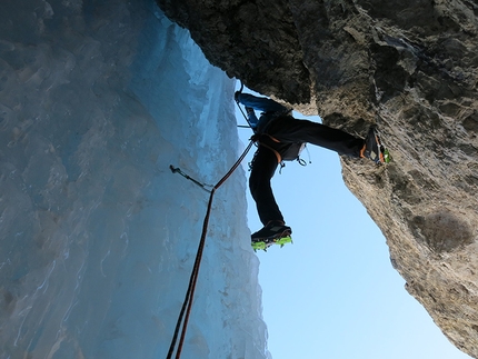 Interpretazione invernale di una via Dolomitica DOC