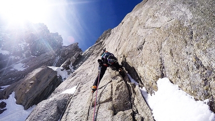 Mt. Maudit new mixed climb by Matt Helliker and Jon Bracey