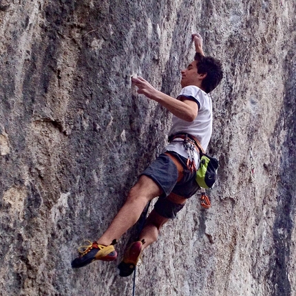 Matteo Menardi, primo 9a a 16 anni a Gemona