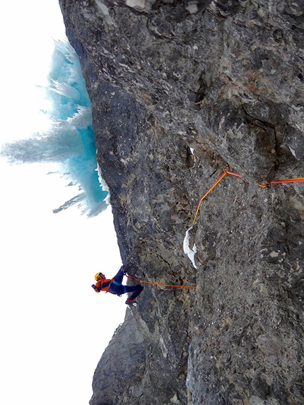 Dejan Koren climbs three new routes at Forcella Lavina