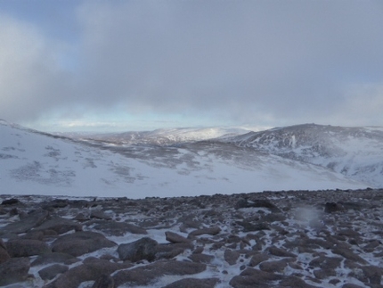 Scozia arrampicata invernale, Gian Luca Cavalli, Marcello Sanguineti - Avvicinamento al Coire an t-Sneachda