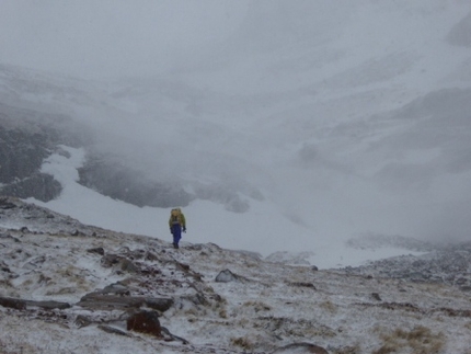 Scozia arrampicata invernale, Gian Luca Cavalli, Marcello Sanguineti - Ben Nevis - Verso Hadrian's Wall Direct