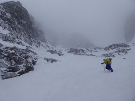 Scozia arrampicata invernale, Gian Luca Cavalli, Marcello Sanguineti - Ben Nevis - Verso  Hadrian's Wall Direct