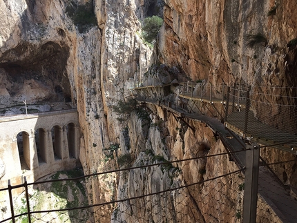 El Caminito del Rey, El Chorro, Spagna - El Caminito del Rey ad El Chorro dopo i lavoro di ripristino.