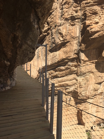 El Caminito del Rey, El Chorro, Spagna - El Caminito del Rey ad El Chorro dopo i lavoro di ripristino.