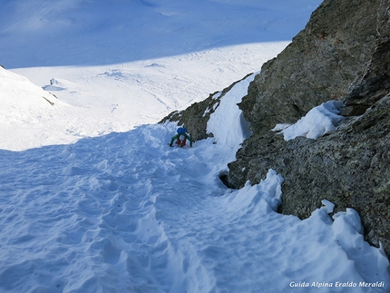 Monte Foscagno, nuova via di misto di Eraldo Meraldi e Stefano Bedognè