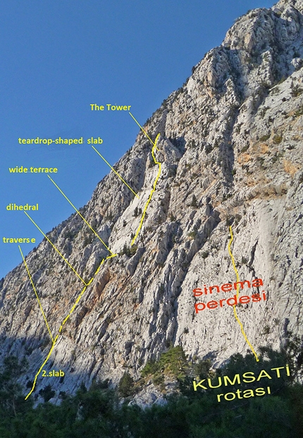 Sivridağ, Antalya, Beydağları, Turchia - Arrampicata trad a Sivridağ, massiccio di Beydağları, Turchia