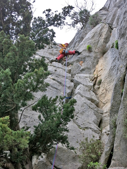 Sivridağ, Antalya, Beydağları, Turkey - Tunç Fındık and Rauf Osman Pınarbaş during the first ascent of The Punisher,  Sivridağ, Beydağları massif, Turkey