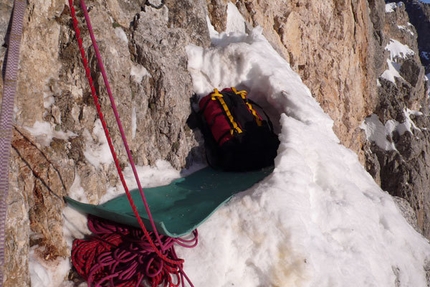 Masarda, Sass Maor, Dolomites - lRolando Larcher's bivvy