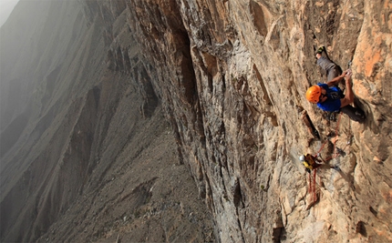 Oman Jebel Misht new routes for Hansjörg Auer and Much Mayr
