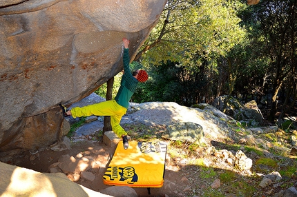 Luogosanto, Gallura, Sardinia - Filippo Manca attempts Lo Squalo a Luogosanto in Gallura, Sardinia.