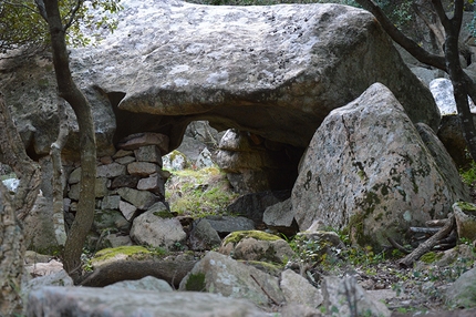 Luogosanto, Gallura, Sardinia - Nuraghe construction at Luogosanto in Gallura, Sardinia.