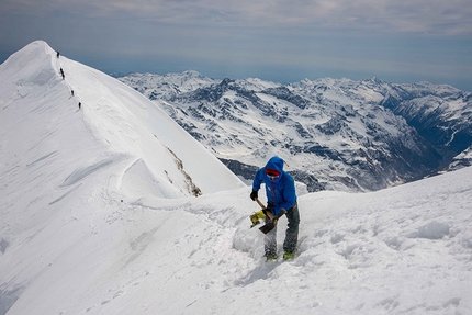 Mezzalama 2015 - Working on the Castore ridge