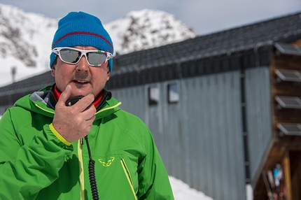 Mezzalama 2015 - Adriano Favre, the technical director at Rifugio Quintino Sella