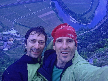 Arrampicata in parete: Testa o Croce al Monte Cimo per Rolando Larcher