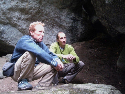 Melloblocco 2015 - Val di Mello Val Masino - Jacky Godoffe and Simone Pedeferri at the 2007 Melloblocco.