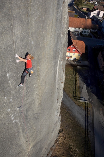 Beat Kammerlander - Beat Kammerlander during the first ascent of his 