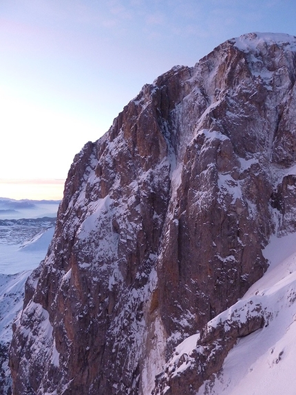 Quarto Pilastro del Paretone al Gran Sasso d'Italia. Di Ivo Ferrari