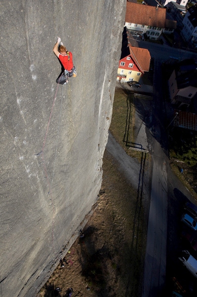 Beat Kammerlander - Beat Kammerlander during the first ascent of his 