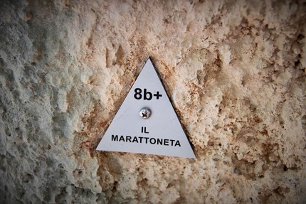 Borna Čujić - Il Maratoneta 8b+ at Paklenica in Croatia, freed in 1987 by Maurizio Manolo Zanolla.