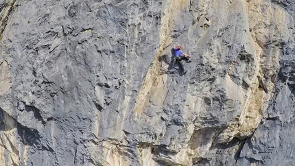 If, Monte Cavallo - Matteo Della Bordella e Eugenio Pesci durante la prima salita di If, Monte Cavallo