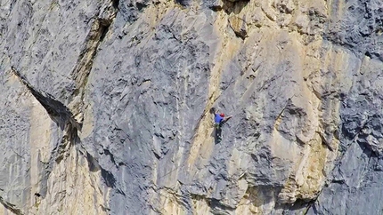 If, Monte Cavallo - Matteo Della Bordella e Eugenio Pesci durante la prima salita di If, Monte Cavallo