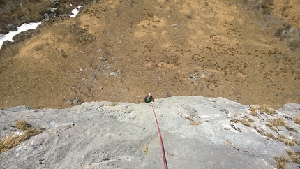 If, Monte Cavallo - Matteo Della Bordella e Eugenio Pesci durante la prima salita di If, Monte Cavallo