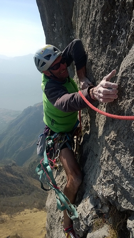 If, Monte Cavallo - Matteo Della Bordella e Eugenio Pesci durante la prima salita di If, Monte Cavallo