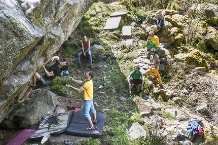 Melloblocco 2015 - Melloblocco 2015: day 3 Adam Ondra sul boulder Mare Vostrum