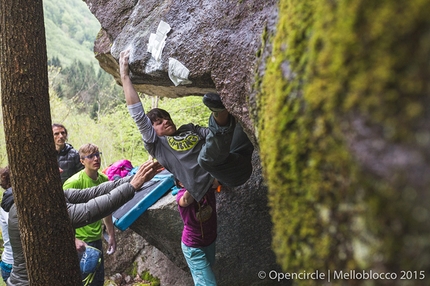 Melloblocco 2015 - Melloblocco 2015 day 4 Pietro Biagini climbing Il Quadrifoglio