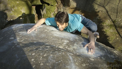 Fontainebleau, Niccolò Ceria - Niccolò Ceria bouldering up Paddy 7C+ at Fontainebleau