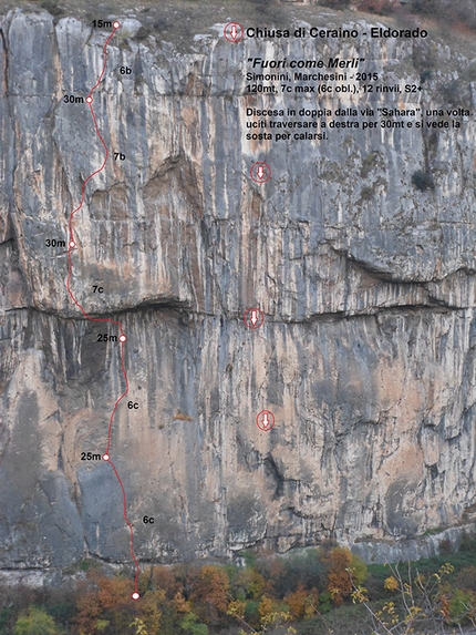 Fuori come Merli, new climb at Chiusa di Ceraino, Verona