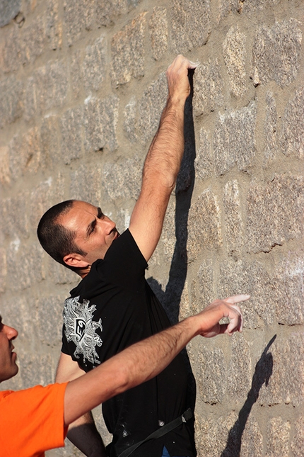 Luogosanto, Gallura, Sardegna - Durign the Boulder Contest Rock & Walls 2015 at Luogosanto, Sardinia, Italy.