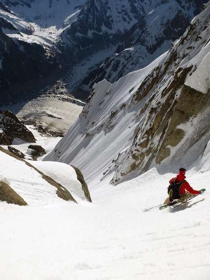 Pain de Sucre, Monte Bianco - Pain de Sucre (3607m) parete nord per Davide Capozzi, Julien Herry e Francesco Civra Dano