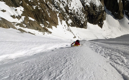 Pain de Sucre, Monte Bianco - Pain de Sucre (3607m) parete nord per Davide Capozzi, Julien Herry e Francesco Civra Dano