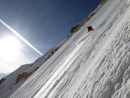 Pain de Sucre, Monte Bianco - Pain de Sucre (3607m) parete nord per Davide Capozzi, Julien Herry e Francesco Civra Dano