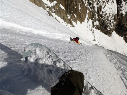 Pain de Sucre, Monte Bianco - Pain de Sucre (3607m) parete nord per Davide Capozzi, Julien Herry e Francesco Civra Dano