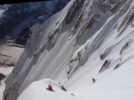 Pain de Sucre, Monte Bianco - Pain de Sucre (3607m) parete nord per Davide Capozzi, Julien Herry e Francesco Civra Dano