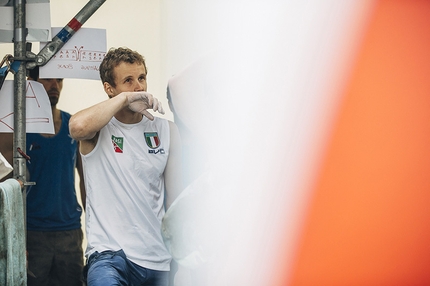 European Bouldering Championship - During the qualifications of the European Bouldering Championship in Innsbruck: Michael Piccolruaz