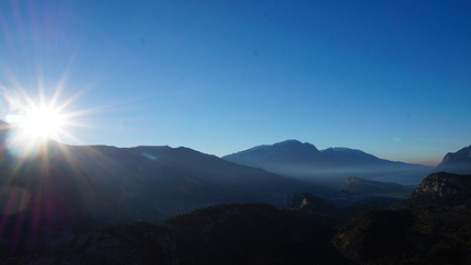 L'Ora del Garda, new rock climb at Mandrea (Arco) - Lake Garda as seen on Epiphany