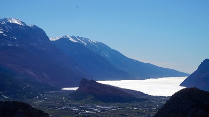 L'Ora del Garda, new rock climb at Mandrea (Arco) - Lake Garda as seen on Epiphany