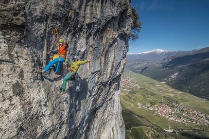 L'Ora del Garda, new rock climb at Mandrea (Arco) - Pitch 8