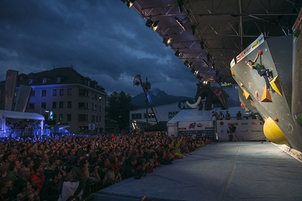 European Bouldering Championship 2015 Innsbruck - During the finals of the European Bouldering Championship 2015 in Innsbruck: Anna Stöhr