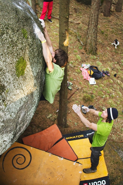 Petrohradske Padani Festival, Petrohrad, Repubblica Ceca - Durante il Petrohradske Padani Festival 2015, il raduno boulder a Petrohrad nella Repubblica Ceca